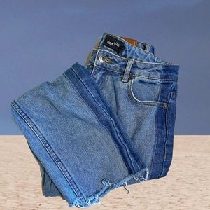 Frank & Oak boyfriend Jean - two toned, raw hem